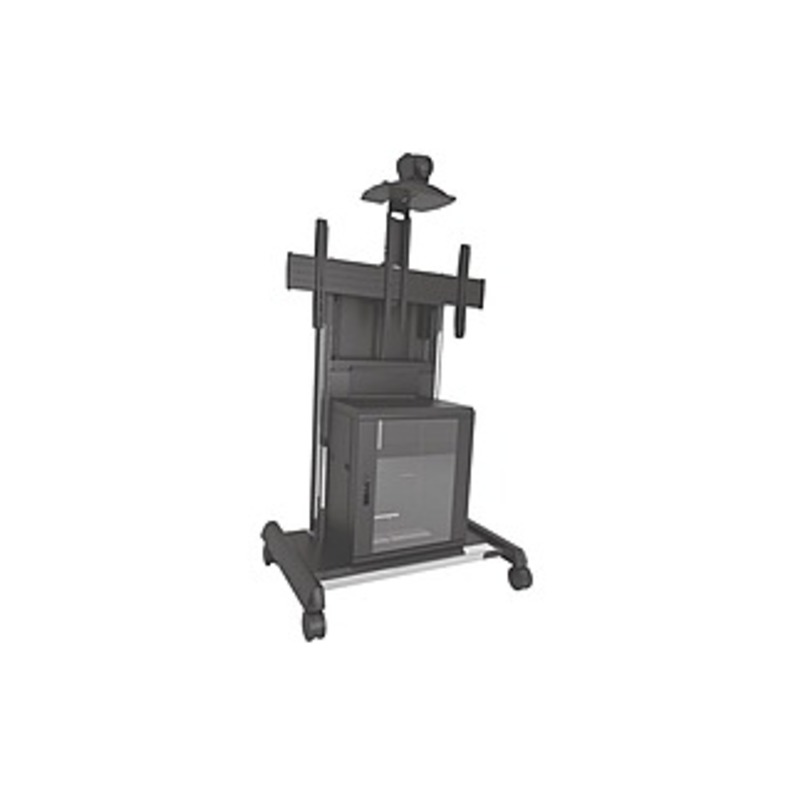Chief X-large FUSION Video Conferencing Cart - 37" to 70" Screen Support - 250 lb Load Capacity - 1 x Shelf(ves) - 54.9" Height x 38.8" Width x 29" De
