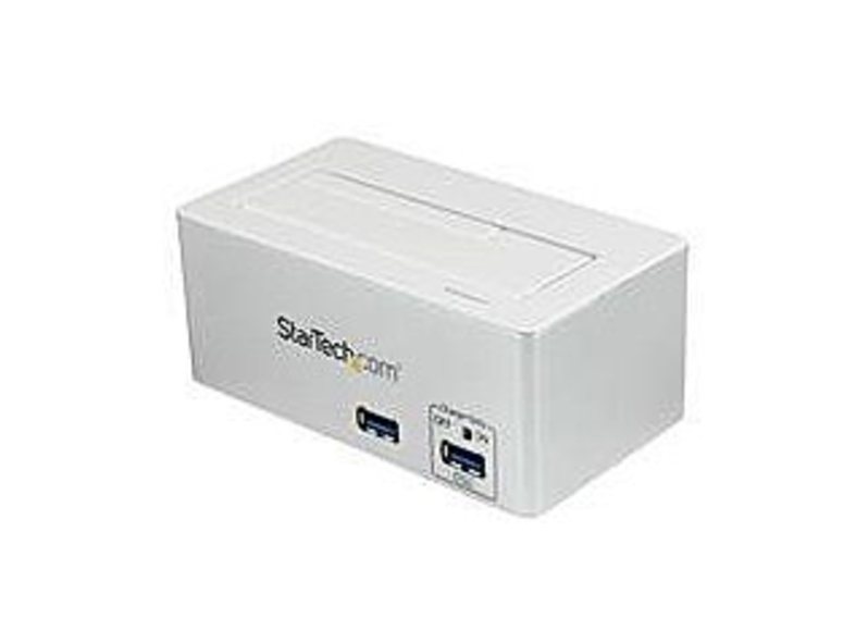 StarTech SDOCKU33HW USB 3.0 SATA 6 GB/S SSD/HDD Dock with Integrated USB Hub and UASP - White