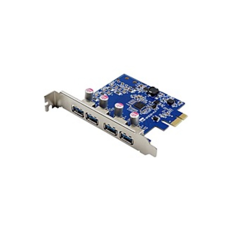 VisionTek Four Port USB 3.0 x1 PCIe Internal Card for PCs and Servers - PCI Express 2.0 x1 - Plug-in Card - 4 USB Port(s) - 4 USB 3.0 Port(s) - PC