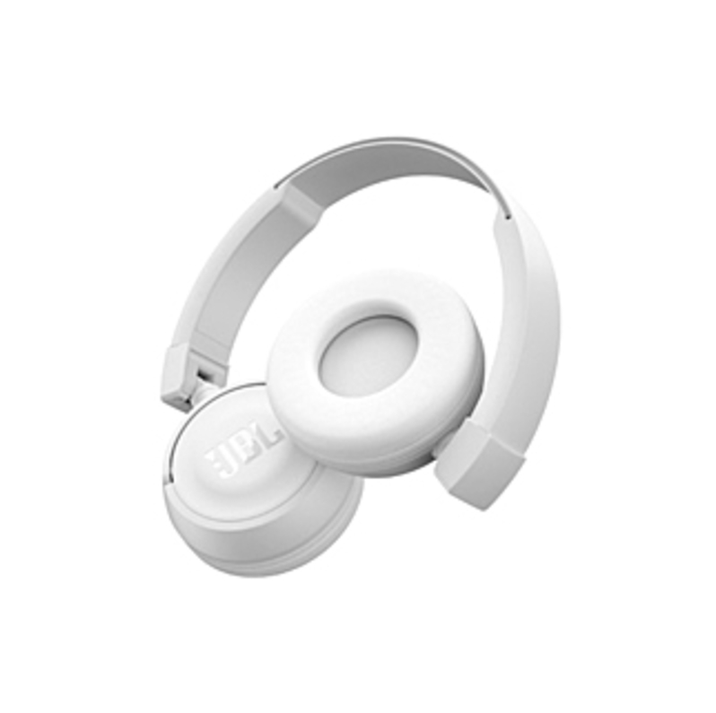 JBL T450BT Wireless On-ear Headphones - Stereo - White - Wireless - Bluetooth - 20 Hz - 20 kHz - Over-the-head - Binaural - Circumaural