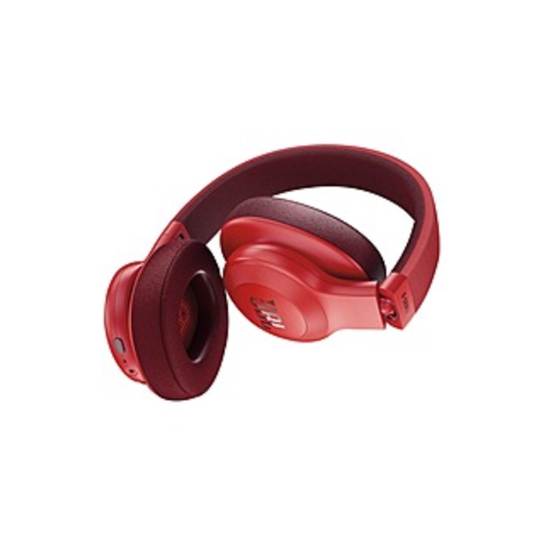 JBL E55BT Wireless Over-ear Headphones - Stereo - Red - Mini-phone - Wired/Wireless - Bluetooth - 32 Ohm - 20 Hz - 20 kHz - Over-the-head - Binaural -