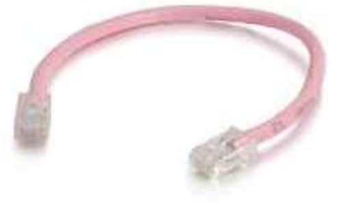 C2G 757120042532 1-feet Cat6 Non-Booted Unshielded Ethernet Network Patch Cable - RJ-45 Male to RJ-45 Male - Pink