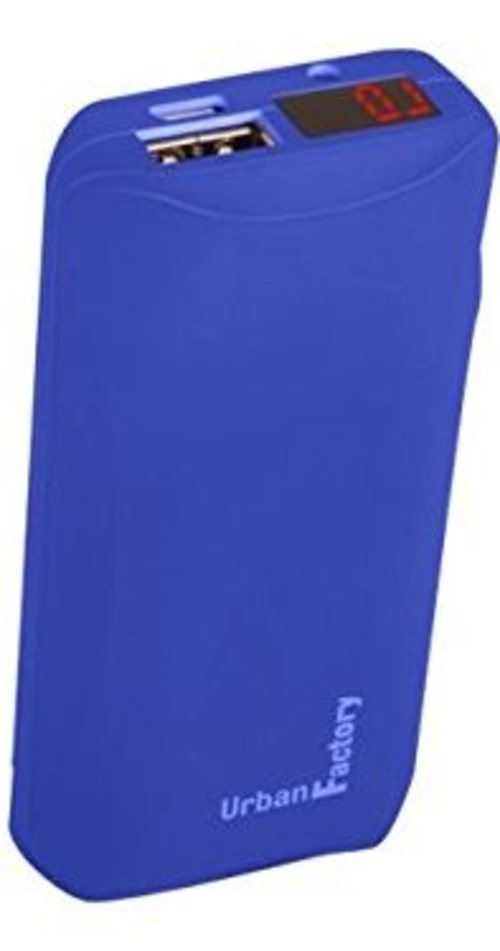 Urban Factory BAN60UF 6000 mAh Backup Battery - 2.4 A - USB - Blue