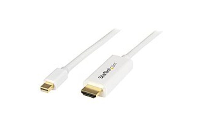 StarTech MDP2HDMM2MW 6-feet Mini DisplayPort to HDMI Converter Cable - White