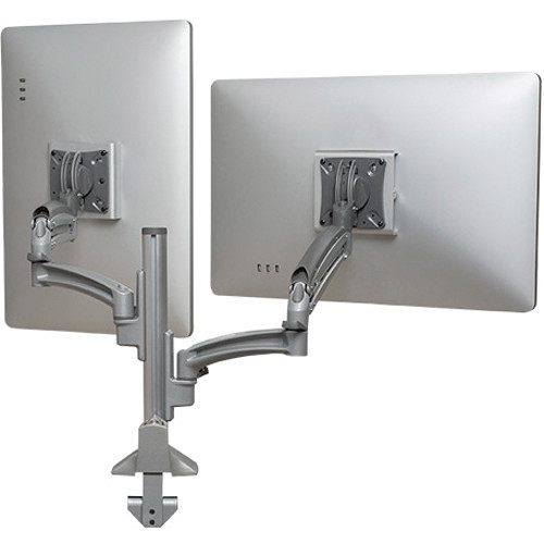 Chief K1C220SXRH Dual Monitor Dynamic Column Mount - Up to 30-inch Monitor - Silver