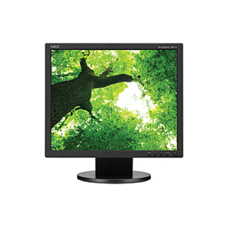 NEC Monitor AccuSync AS172-BK 17" LED LCD Monitor - 5:4 - 5 ms - Adjustable Monitor Angle - 1280 x 1024 - 16.7 Million Colors - 250 Nit - 1,000:1 - SX