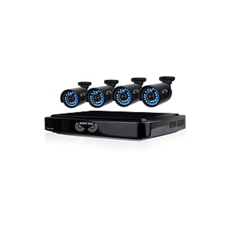 Night Owl 8 Channel Smart HD Video Security System with 1 TB HDD and 4 x 720p HD Cameras - Digital Video Recorder, Camera - 1 TB Hard Drive - 15 Fps -