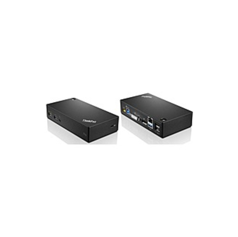 Lenovo ThinkPad USB 3.0 Pro Dock-US - for Notebook/Tablet PC - USB 3.0 - 2 x USB 2.0 - 3 x USB 3.0 - Network (RJ-45) - Microphone - Wired