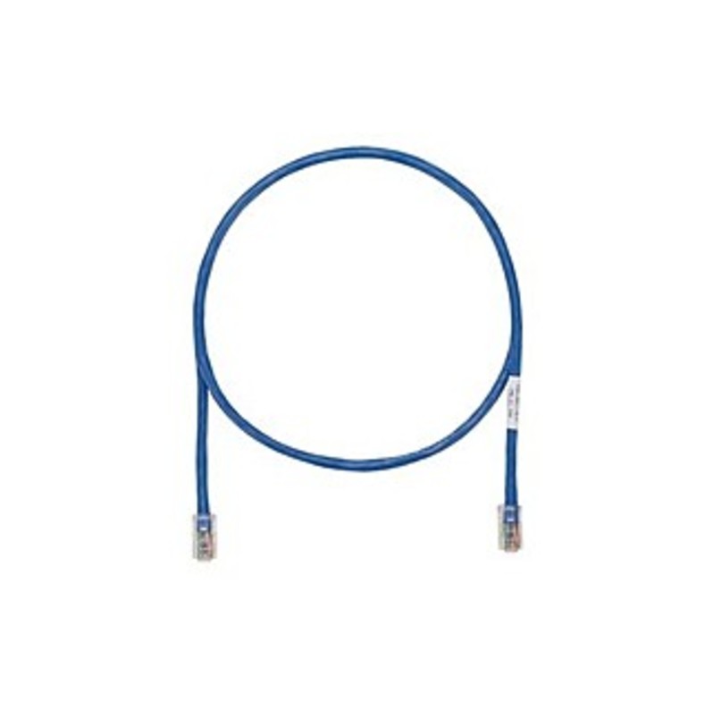 PANDUIT Cat.6 UTP Patch Cable - RJ-45 Male Network - RJ-45 Male Network - 7ft - Blue, Clear