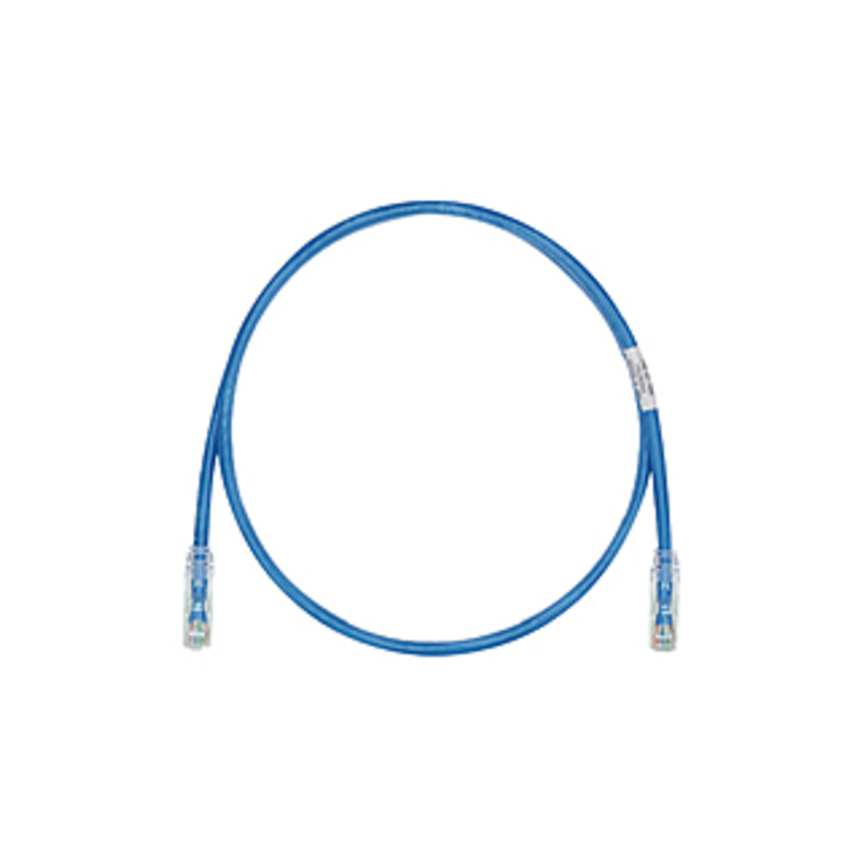 PANDUIT Cat.6 UTP Patch Cord - RJ-45 Male Network - RJ-45 Male Network - 15ft - Blue, Clear