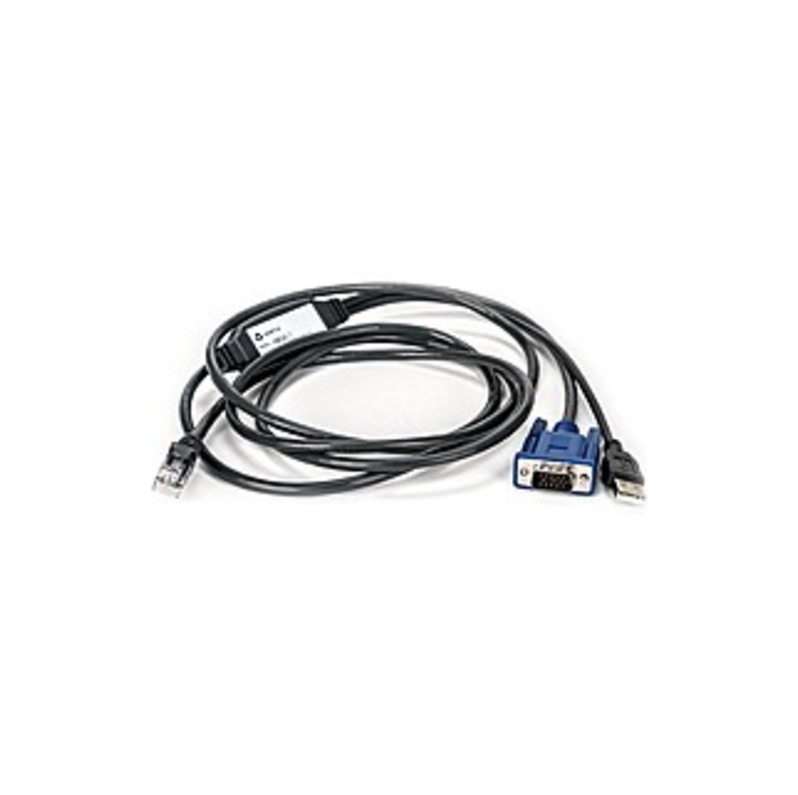 Vertiv Avocent USB Integrated Access Cable, 7 ft. With USB Type A, HD-15-Male, RJ-45-Male Connectors - 7ft
