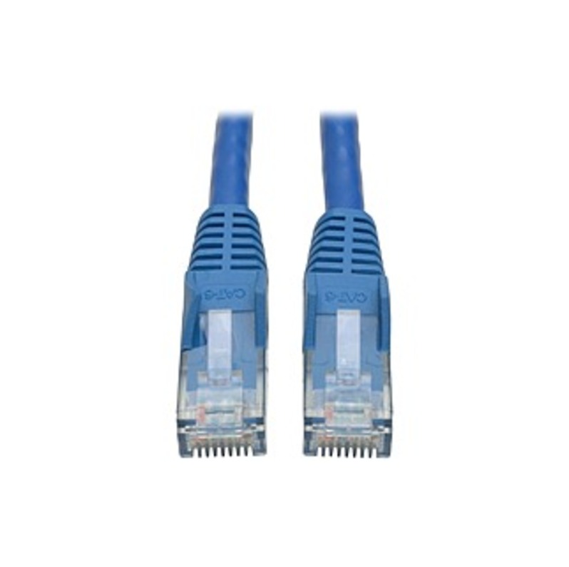 Tripp Lite 10ft Cat6 Gigabit Snagless Molded Patch Cable RJ45 M/M Blue 10' - 10ft - 1 x RJ-45 Male - 1 x RJ-45 Male - Blue