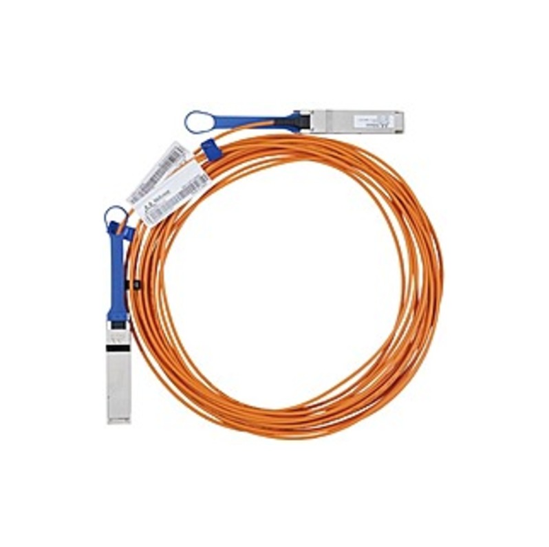 Mellanox Fiber Optic Cable - 32.81 ft Fiber Optic Network Cable for Network Device - Male QSFP - Male QSFP