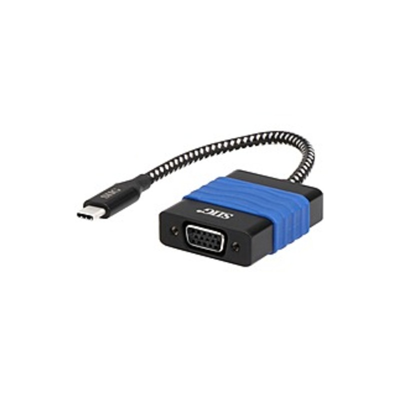 SIIG USB Type-C to VGA Video Cable Adapter - Type C USB - 1 x VGA