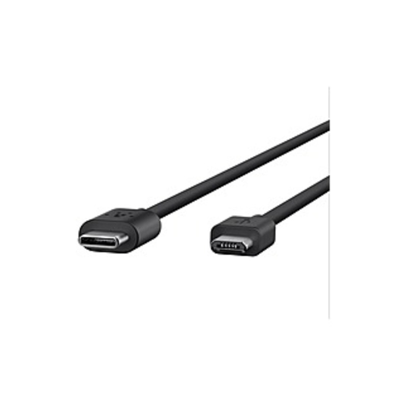 Belkin USB Data Transfer/Power Cable - 6 ft USB Data Transfer/Power Cable for Chromebook, MacBook, Smartphone, Tablet - First End: 1 x Type C Male USB
