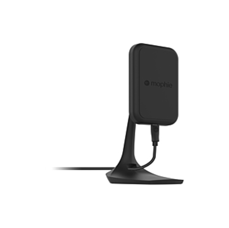 Mophie Charge Force Desk Mount - Wireless - iPhone, Smartphone - Charging Capability - Black