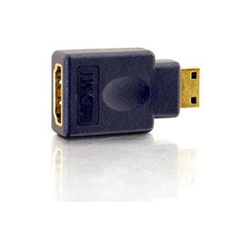C2G Velocity HDMI Female to HDMI Mini Male Adapter - 1 x HDMI Female Digital Audio/Video - 1 x Mini HDMI Male Digital Audio/Video - Blue