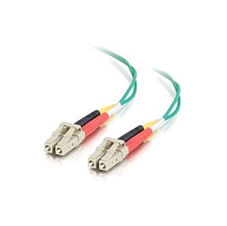 C2G-3m LC-LC 62.5/125 OM1 Duplex Multimode Fiber Optic Cable (Plenum-Rated) - Green - Fiber Optic for Network Device - LC Male - LC Male - 62.5/125 -