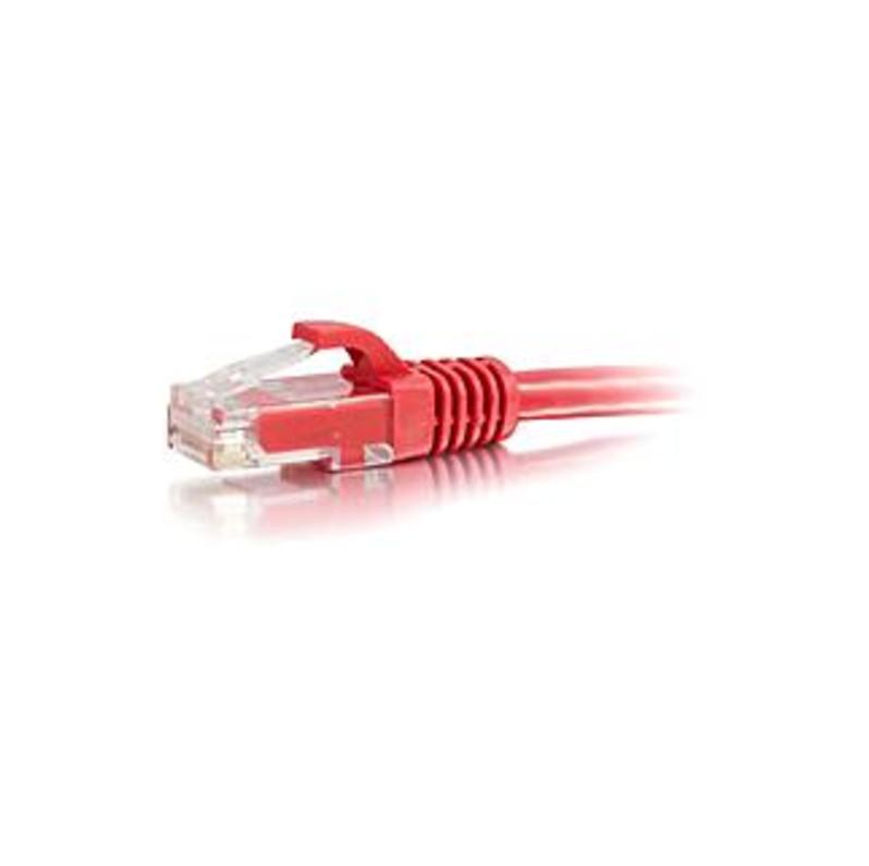 C2G-1ft Cat6 Snagless Unshielded (UTP) Network Patch Cable - Red - Category 6 for Network Device - RJ-45 Male - RJ-45 Male - 1ft - Red