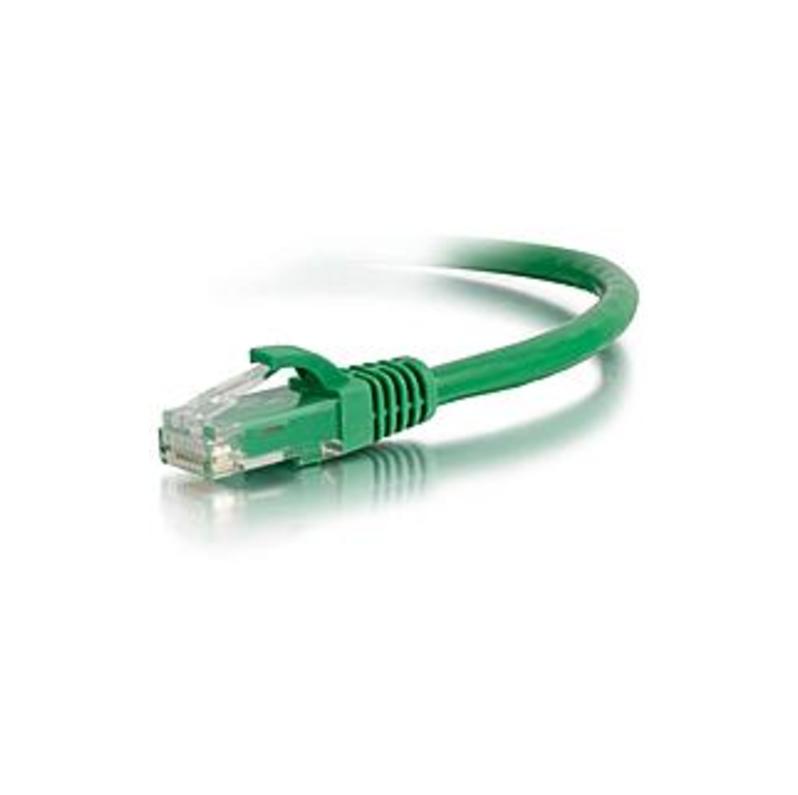 C2G-1ft Cat6 Snagless Unshielded (UTP) Network Patch Cable - Green - Category 6 for Network Device - RJ-45 Male - RJ-45 Male - 1ft - Green