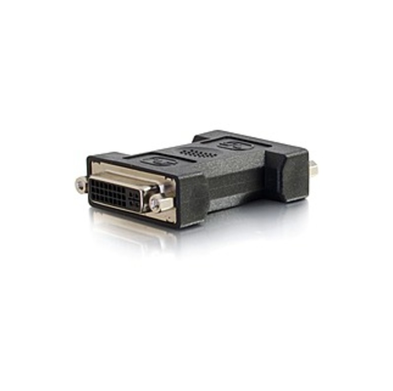C2G DVI-I Female to Female Coupler - 1 x DVI-I (Dual-Link) Female Video - 1 x DVI-I (Dual-Link) Female Video - Black