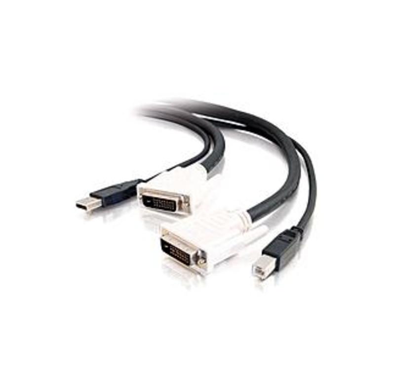 C2G 10ft DVI Dual Link + USB 2.0 KVM Cable - 10ft - Black