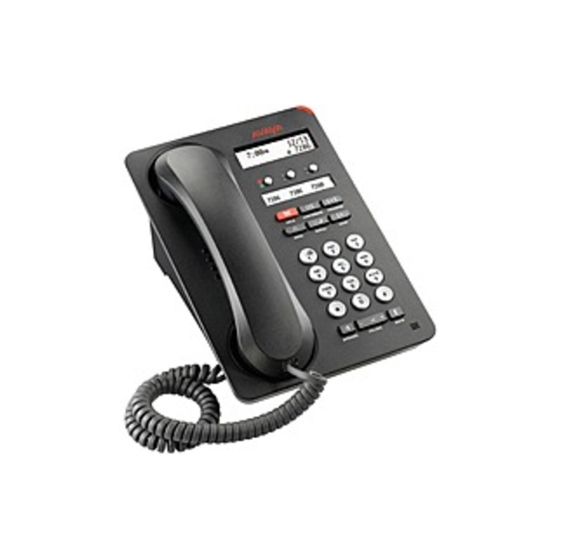 Avaya 1603SW-I IP Phone - Desktop, Wall Mountable - 3 x Total Line - VoIP - Caller ID - SpeakerphoneNetwork (RJ-45) - PoE Ports - Monochrome