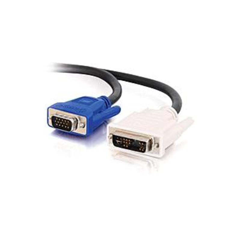 C2G 5m DVI Male to HD15 VGA Male Video Cable (16.4ft) - DVI-A Male - HD-15 Male - 16.4ft - Black