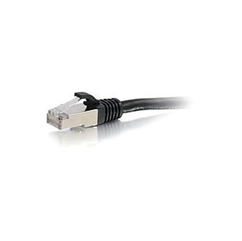 C2G 10ft Cat6 Snagless Shielded (STP) Network Patch Cable - Black - 10 ft Category 6 Network Cable for Network Device - First End: 1 x RJ-45 Male Netw