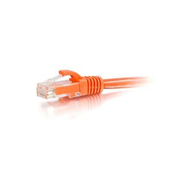 C2G-8ft Cat5e Snagless Unshielded (UTP) Network Patch Cable - Orange - Category 5e for Network Device - RJ-45 Male - RJ-45 Male - 8ft - Orange