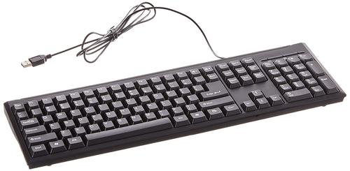 RT SALES BT-KB104NT-B-SP 104-Keys USB Wired Keyboard - Black
