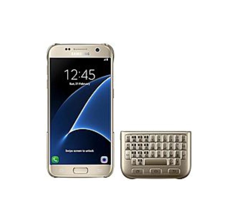 SAMSUNG EJ-CG930UFEGGB Qwerty Keyboard Cover for Galaxy S7 - Gold