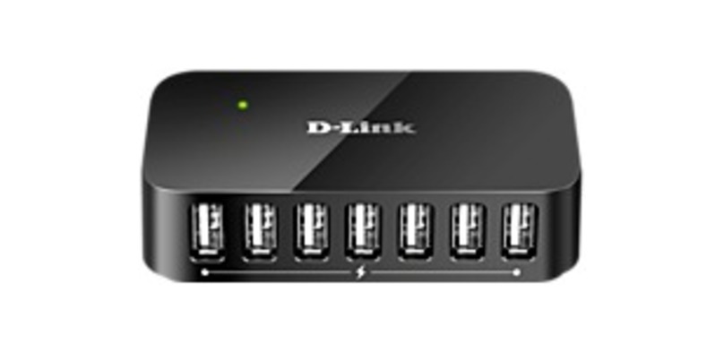 D-Link Systems DUB-H7 Hi-Speed USB 2.0 Powered Hub - 7-Port - 5 V