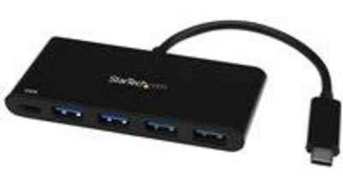 StarTech HB30C4AFPD 4-Port USB 3.0 USB-C Hub - Black