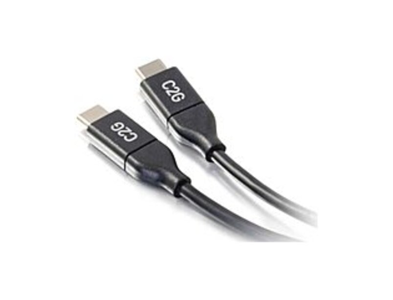 C2G 757120288299 10-Feet USB-C to C 2.0 Male to Male Cable - Black