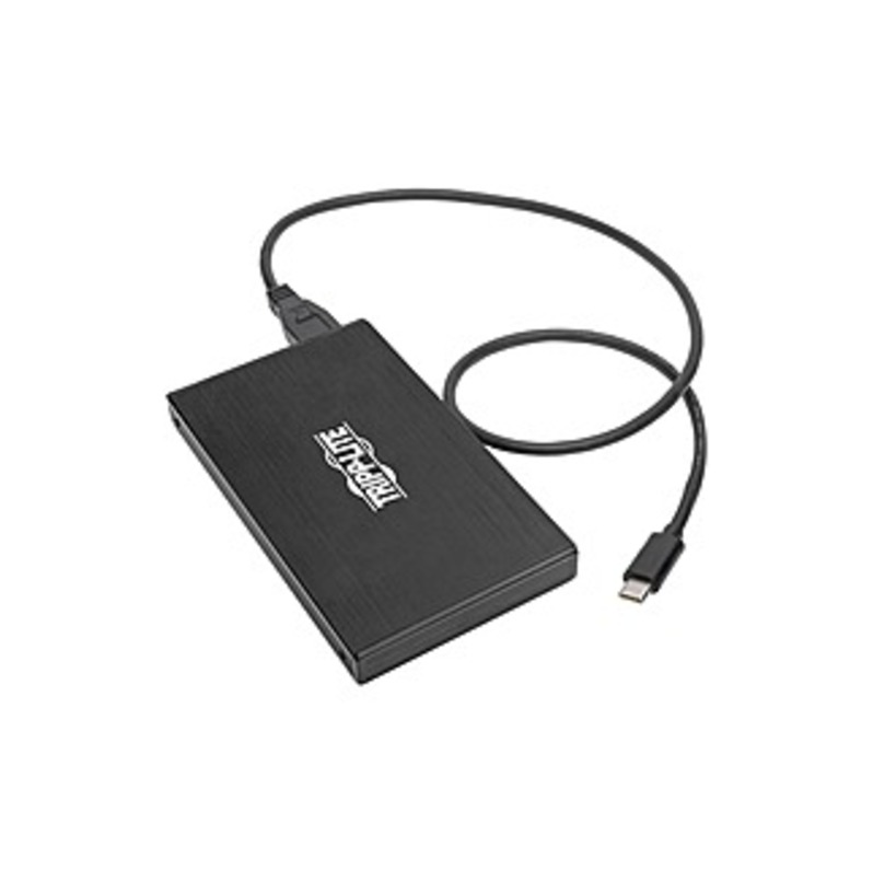 Tripp Lite USB 3.1 Gen 2 10Gbps SATA SSD/HDD USB-C Enclosure Adapter w/ UASP - 1 x Total Bay - 1 x 2.5" Bay - UASP Support - Serial ATA/600 - USB 3.1