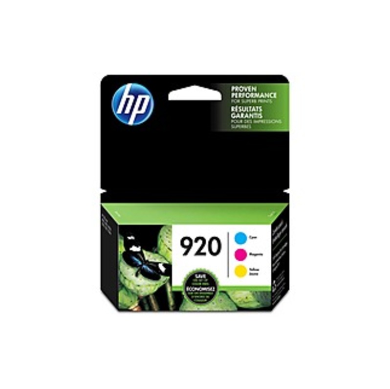 HP 920 Original Ink Cartridge - Inkjet - 300 Pages Cyan, 300 Pages Magenta, 300 Pages Yellow - Cyan, Magenta, Yellow - 3 / Pack