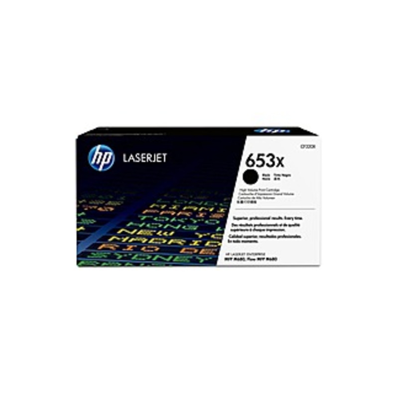 HP 653X Original Toner Cartridge - Single Pack - Laser - High Yield - 20000 Pages - Black - 1 Each