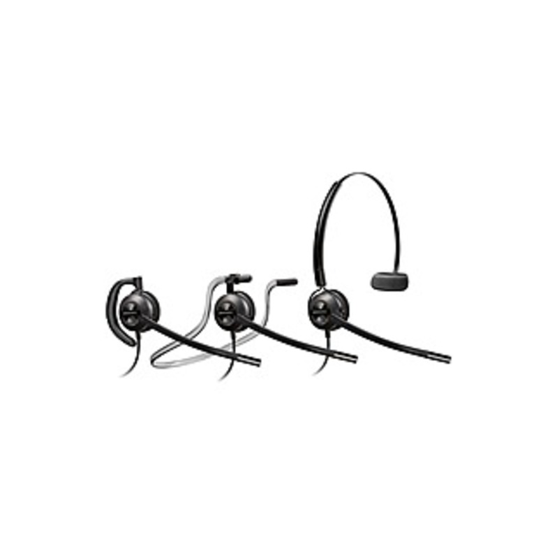Plantronics Customer Service Headset - Mono - Proprietary - Wired - Over-the-head, Behind-the-neck, Over-the-ear - Monaural - Supra-aural - Noise Canc