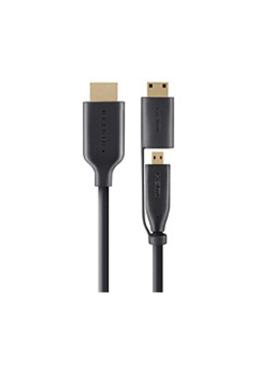 Belkin AV10120BT06 6-Feet HDMI to Micro HDMI Cable with Adapter - Black