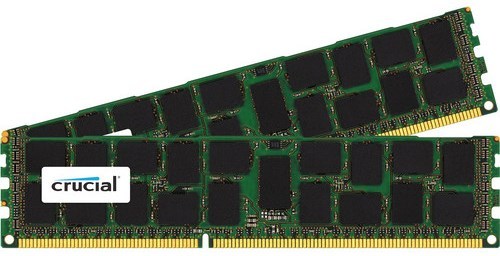 Crucial Technology CT2K16G3ERSDD4186D 32 GB (2 x 16 GB)240-Pin DIMM DDR3 SDRAM PC3-14900 Memory Module - CL13 - ECC