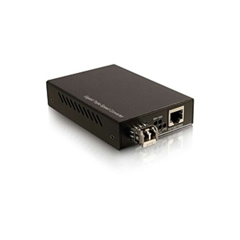 C2G 10/100/1000 Base-TX to 1000Base LC Gigabit Media Converter - 1 x Network (RJ-45) - 1 x LC Ports - DuplexLC Port - Multi-mode - Gigabit Ethernet -