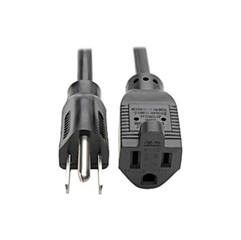 Tripp Lite 25ft Power Cord Extension Cable 5-15P to 5-15R 10A 18AWG 25' - 10A, 18AWG (NEMA 5-15P to NEMA 5-15R) 25-ft."