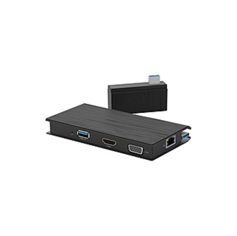VisionTek VT100 Universal USB 3.0 Portable Dock - for Notebook/Tablet PC - USB 3.0 - 2 x USB Ports - 2 x USB 3.0 - Network (RJ-45) - HDMI - VGA - Wire