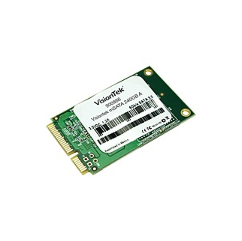 VisionTek 240GB 3D MLC mSATA SSD - 550 MB/s Maximum Read Transfer Rate - 445 MB/s Maximum Write Transfer Rate