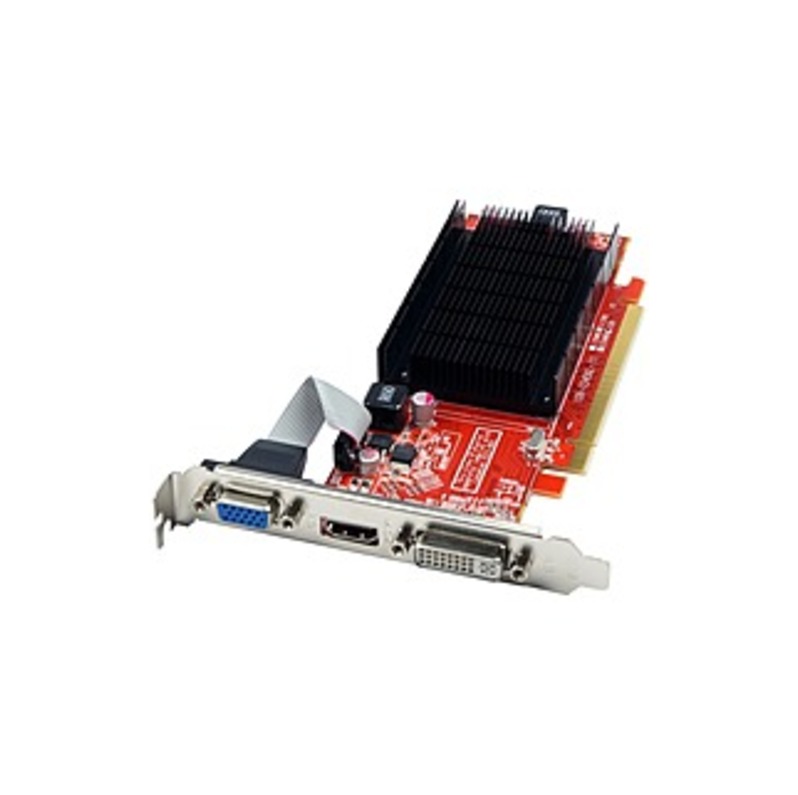 VisionTek Radeon 5450 1GB DDR3 (DVI-I, HDMI, VGA) - Passive Cooler - DirectX 11.0 - 1 x HDMI - 1 x VGA - 1 x Total Number of DVI (1 x DVI-I) - PC