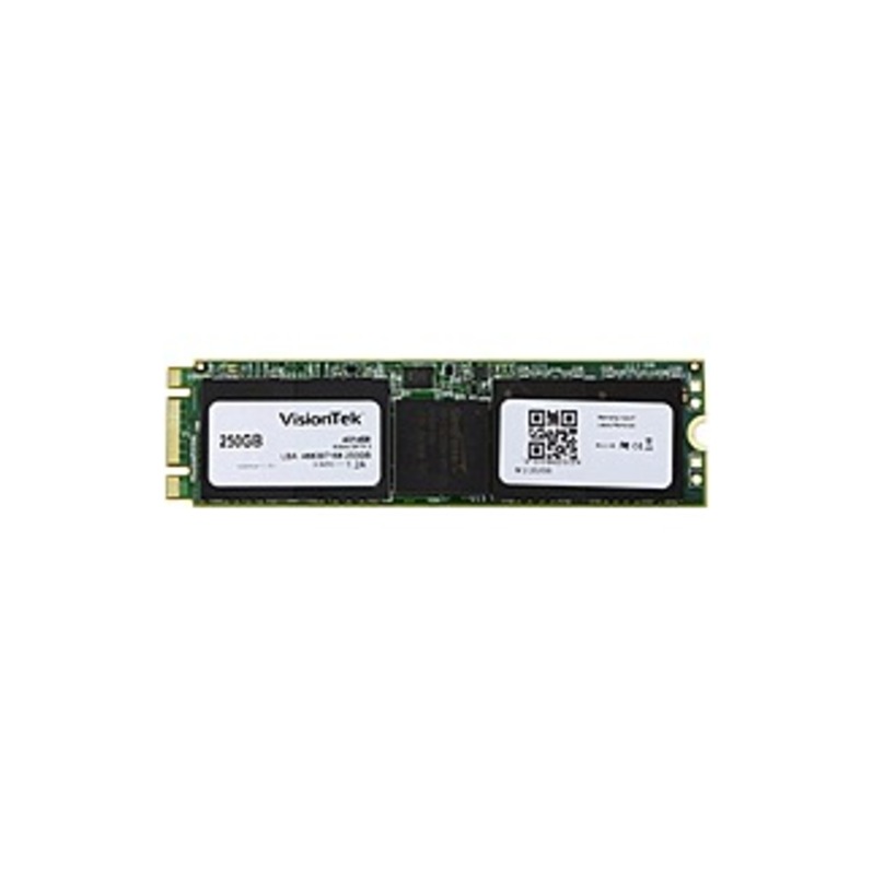 VisionTek 250GB M.2 2280 SATA III NGFF Internal SSD - 550 MB/s Maximum Read Transfer Rate - 500 MB/s Maximum Write Transfer Rate - Hot Pluggable - 256