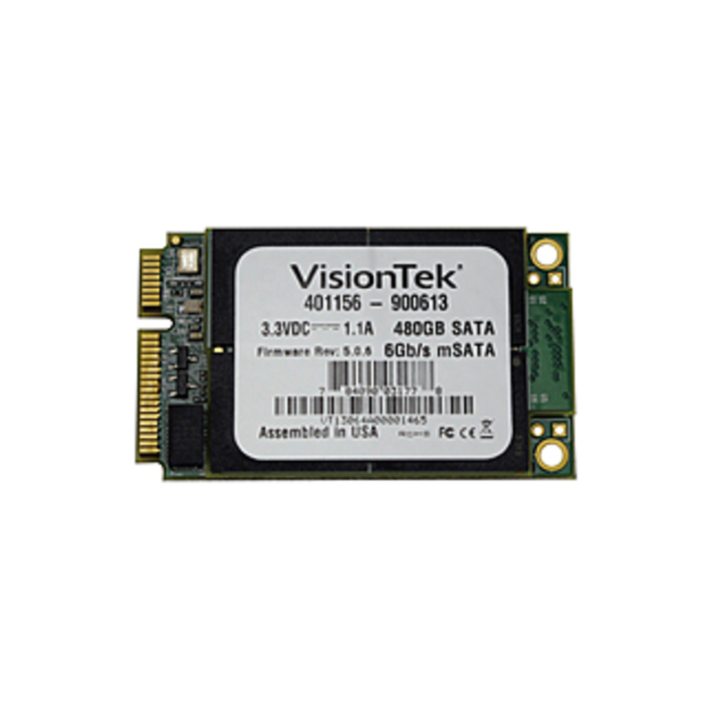 VisionTek 480GB mSATA SATAIII Internal SSD - 540 MB/s Maximum Read Transfer Rate - 425 MB/s Maximum Write Transfer Rate