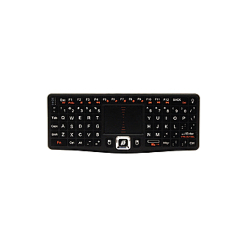 VisionTek CANDYBOARD Wireless 2.4GHZ RF Mini QWERTY Keyboard and Center Touchpad - Wireless Connectivity - RF - USB InterfaceTouchPad - Compatible wit