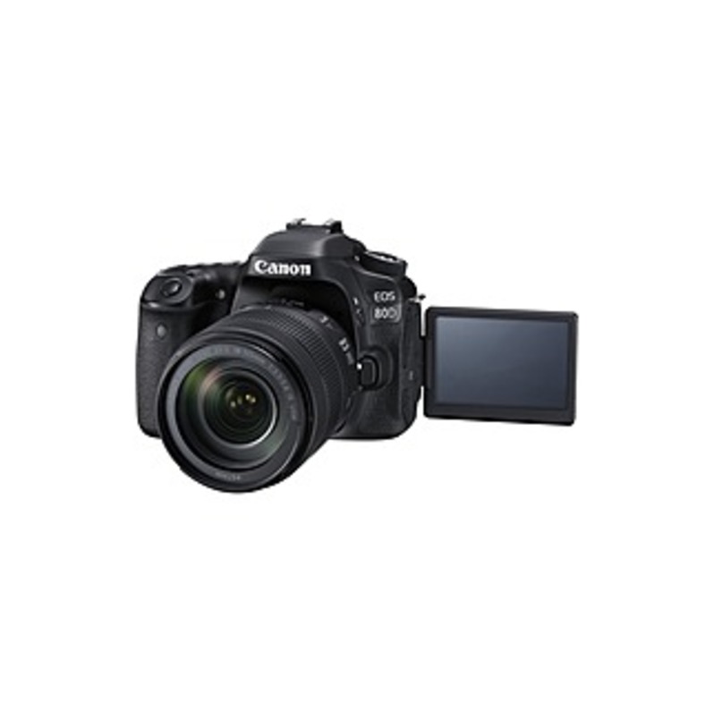 Canon EOS 80D 24.2 Megapixel Digital SLR Camera with Lens - 18 mm - 135 mm - 3" Touchscreen LCD - 7.5x Optical Zoom - 6000 x 4000 Image - 1920 x 1080